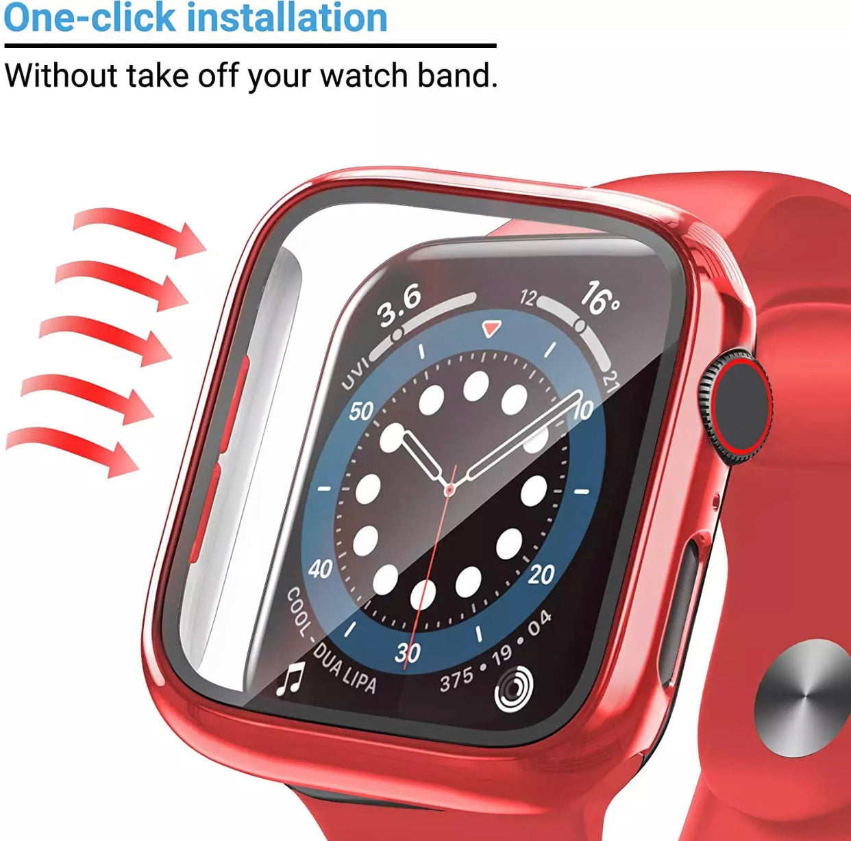 Premium Multi-Colour 2 in 1 Tempered Glass Shockproof Apple Watch Case- for selected New Apple Watch Series 7 45mm - Super Savings Technologies Co.,LTD Premium Multi-Colour 2 in 1 Tempered Glass Shockproof Apple Watch Case- for selected New Apple Watch Series 7 45mm - Super Savings Technologies Co.,LTD